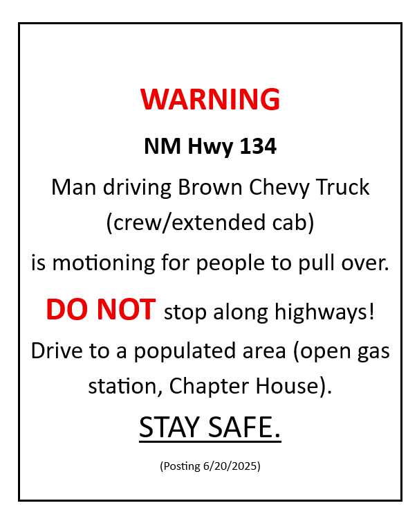 WARNING Poster