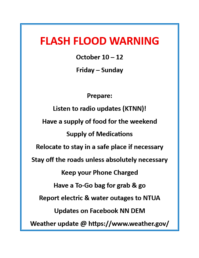Flash flood flyer