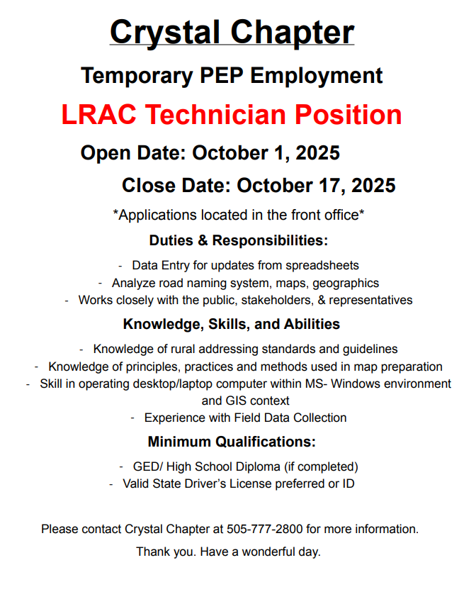 LRAC Position 102025